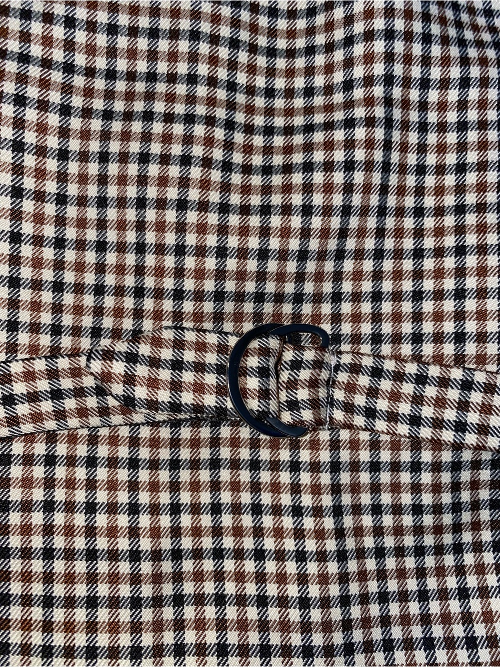 Grace Karin Plaid Vest Women’s Size Medium Brown Check Tailored - Picture 11 of 13